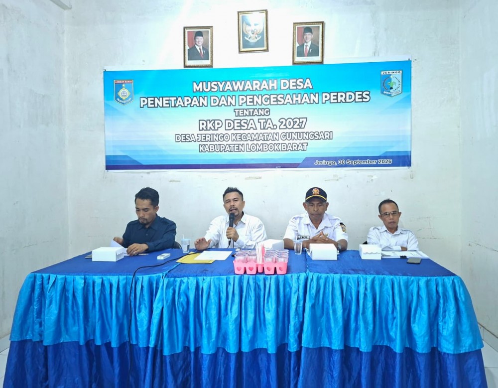 Musyawarah Desa Penetapan Perdes RKP Desa Tahun Anggaran 2027
